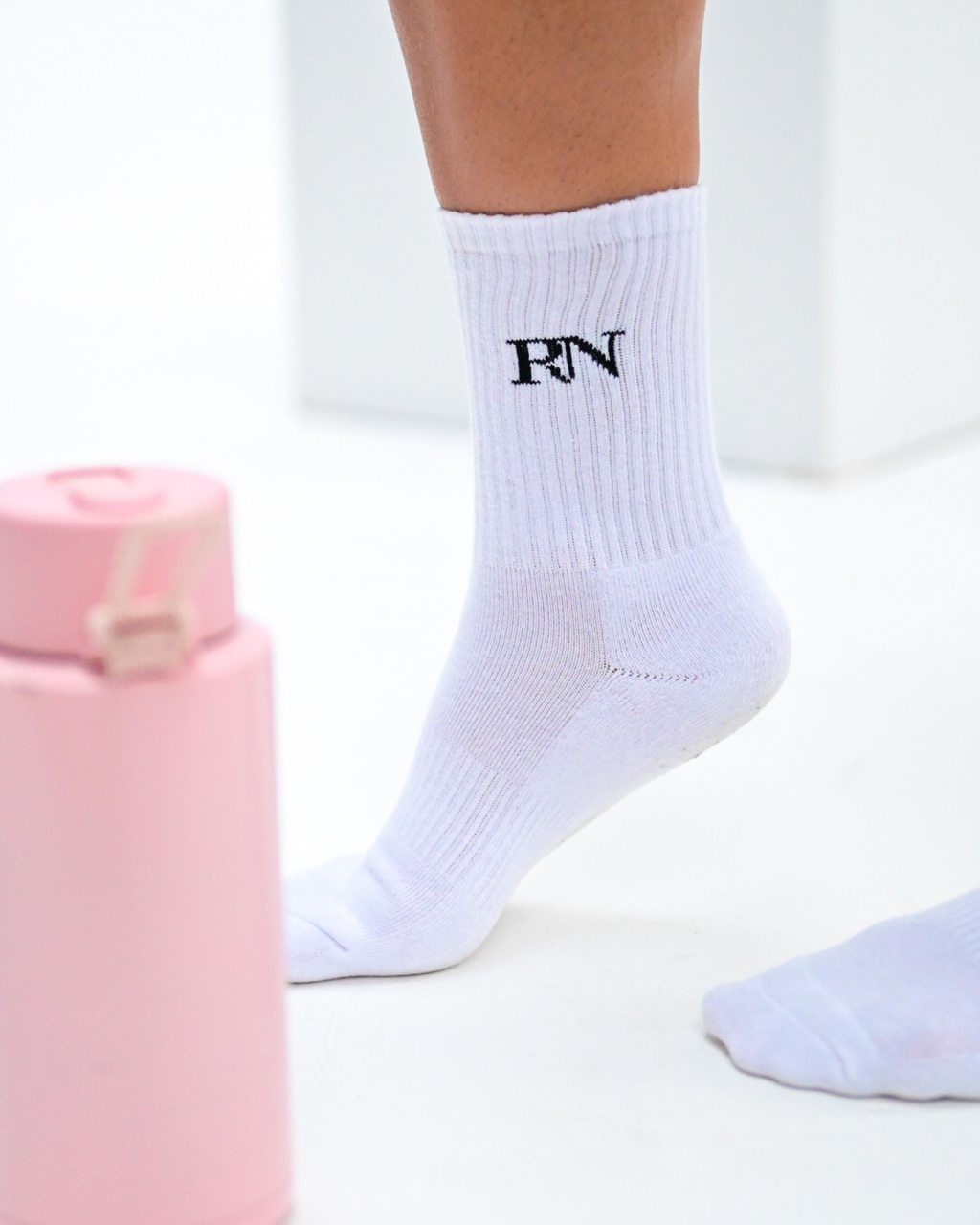 Rally North White Socks