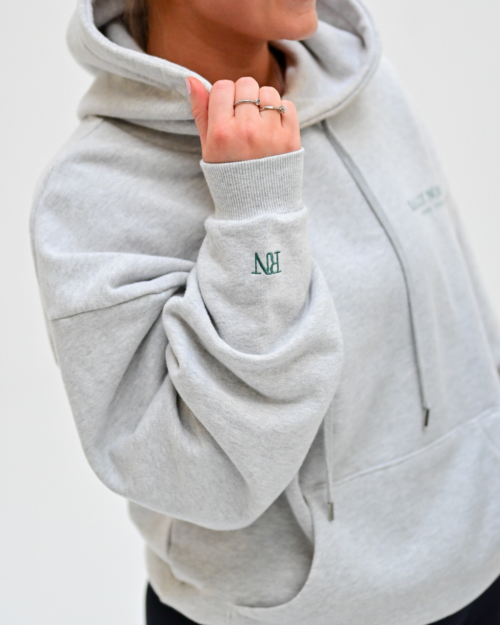 Rally North Hoodie Grey Marl
