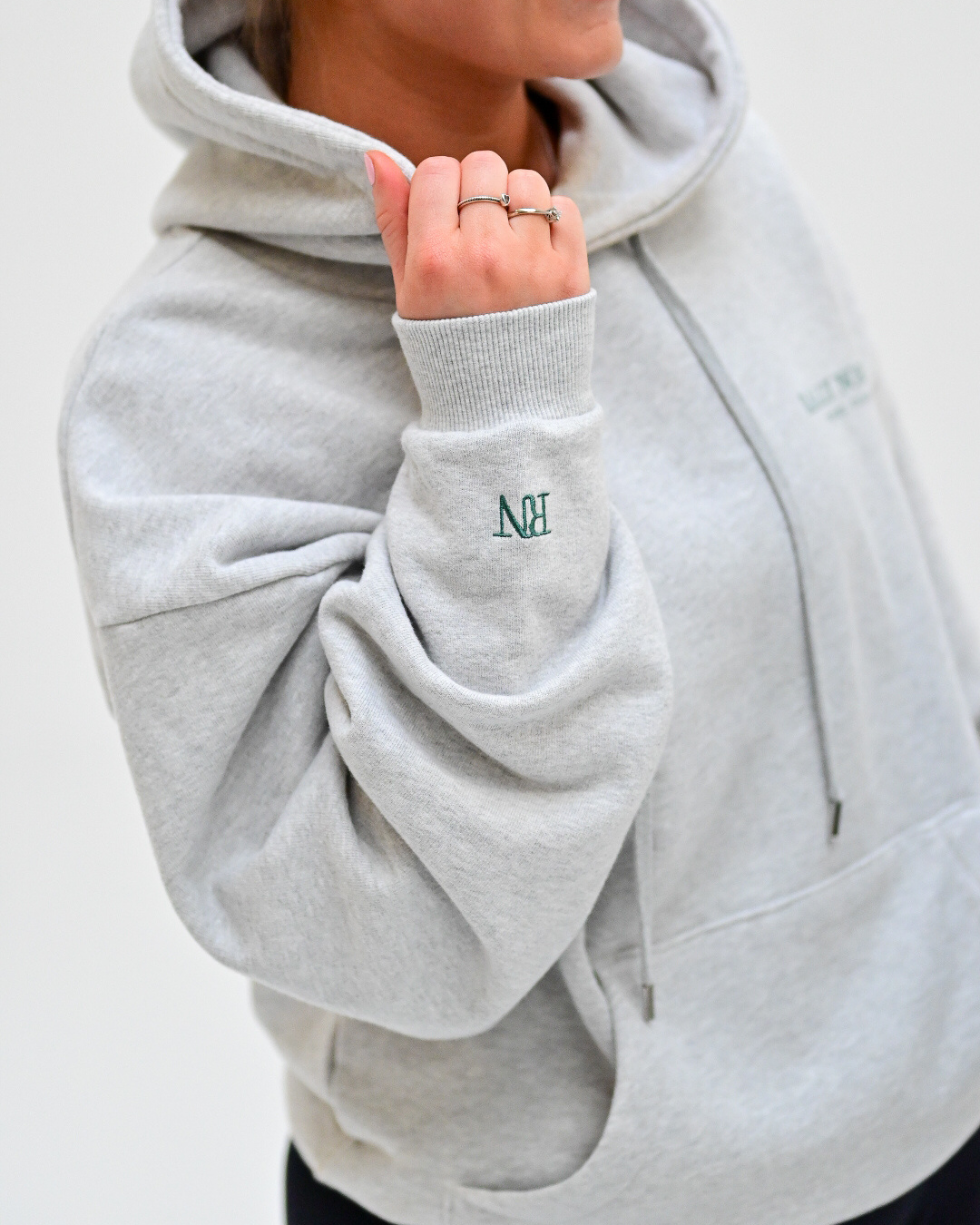 Rally North Hoodie Grey Marl